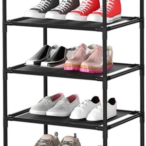 10 Tier Shoe Rack, Tall Narrow Shoes Rack Storage Organizer 20-25 Pairs Boots Space Saving